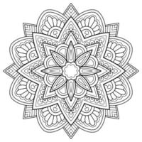 Mandala pattern Coloring book Art wallpaper design vector