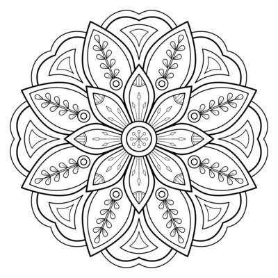 Vector abstract mandala pattern