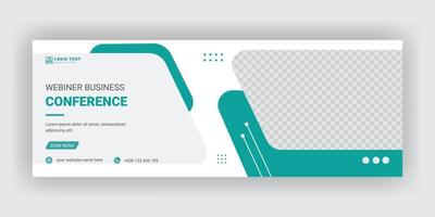 Business Conference Social Media Cover Template vector