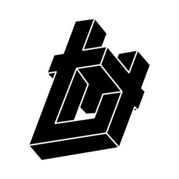 Optical illusion, impossible figure, optical art object. Unreal geometric shape. vector