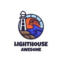 Illustration vector graphic of Lighthouse, good for logo design