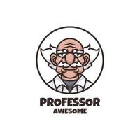 gráfico vectorial ilustrativo del profesor, bueno para el diseño del logotipo vector