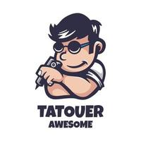 Illustration vector graphic of Tatouer, good for logo design