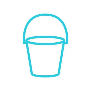 línea simple cubo azul diseño de logotipo vector gráfico símbolo icono signo ilustración idea creativa