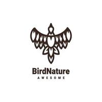 gráfico vectorial ilustrativo de la naturaleza de las aves, bueno para el diseño del logotipo vector