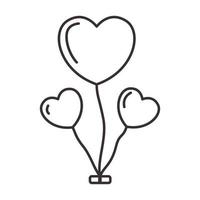 love balloon message lines logo symbol vector icon illustration graphic design