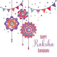 un diseño gráfico vectorial para un festival indio - raksha bandhan. vector