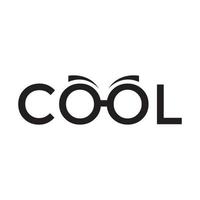 letter Cool sunglasses logo vector icon illustration design