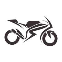 simple motocicleta deporte vintage logo vector icono ilustración diseño