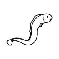 ilustración de diseño de icono de símbolo de vector de logotipo de anguilas eléctricas
