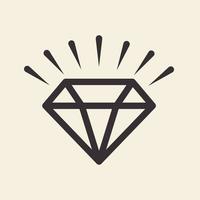 lines diamond shine logo design vector icon symbol illustration