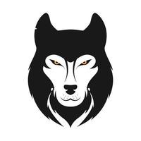 strong wolf head modern logo symbol icon vector graphic design illustration