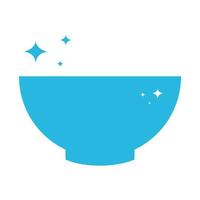 bowl clean shine logo vector icon illustration design