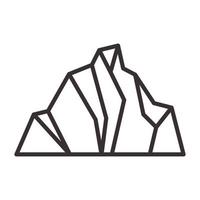 iceberg line antártico logo vector símbolo icono diseño gráfico ilustración