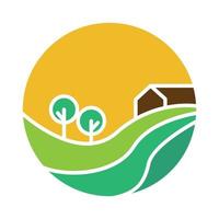 circle colorful agriculture logo symbol icon vector graphic design illustration