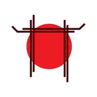 line japan gate torii logo design vector graphic symbol icon sign illustration creative idea