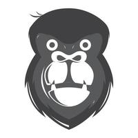 cara gorila conmocionado diseño de logotipo vector gráfico símbolo icono signo ilustración idea creativa