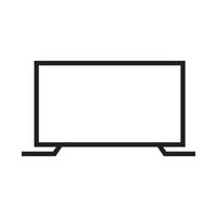 minimalist led television future logo design vector graphic symbol icon sign illustration creative idea