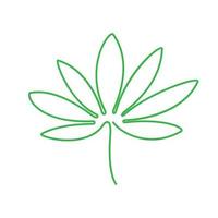 lupine leaf  logo design vector icon symbol illustration
