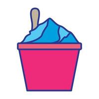 iceberg with ice cream logo vector symbol icon design graphic illustration