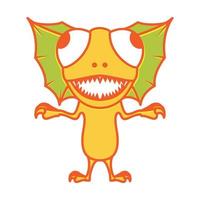 colorful gecko angry logo vector symbol icon design illustration