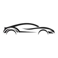 diseño de ilustración de icono de vector de logotipo deportivo de automóvil de forma moderna