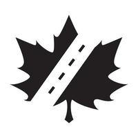 leaf maple with way road logo vector symbol icon design graphic illustration