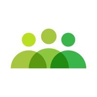 resumen verde gente grupo logo vector icono símbolo gráfico diseño ilustración