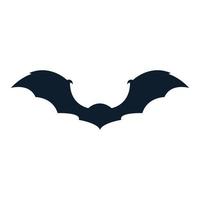 Diseño moderno del ejemplo del vector del logotipo de las alas del murciélago de la silueta