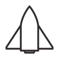 Líneas de inicio de cohetes hipster logo símbolo vector icono ilustración diseño gráfico