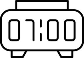 Digital Clock Icon Style vector