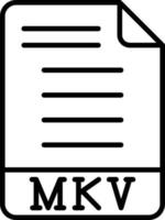 MKV Icon Style vector