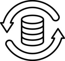 Data Backup Icon Style vector