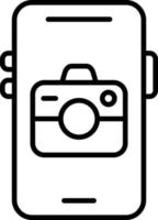 Mobile Camera Icon Style vector