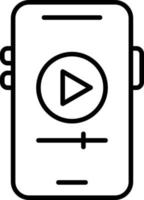 Mobile Video Icon Style vector