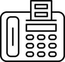 Fax Machine Icon Style vector