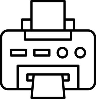 Printer Icon Style vector