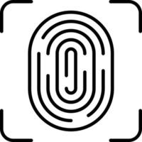 Fingerprint Icon Style vector