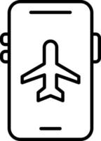 Mobile Airplane Mode Icon Style vector