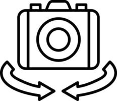 Vr Camera Icon Style vector