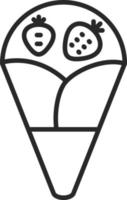 Crepe Icon Style vector