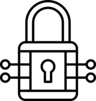 Lock Icon Style vector