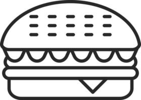 estilo de icono de hamburguesa vector