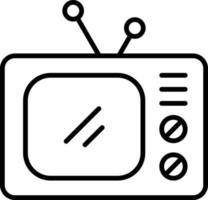 estilo de icono de televisión vector