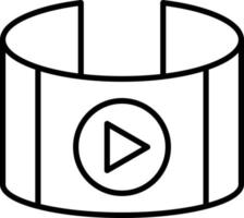 Video Player Icon Style vector