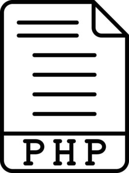 estilo de icono php vector