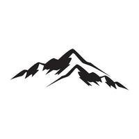 mountain adventure silhouette logo design vector graphic symbol icon sign illustration creative idea