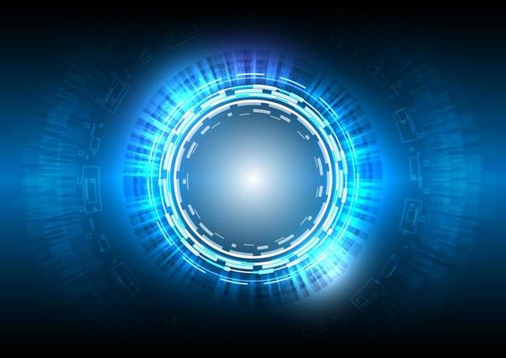 Network of data science. Futuristic Sci-Fi glowing HUD user. Digital infographic frame. Abstract hologram hi-tech background. Virtual reality technology electric innovation