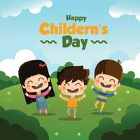 happy children days illustration vector