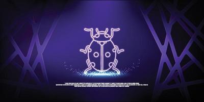 animal digital concept, particle style design. Wireframe lightweight connection structure,banner, logo, label and poster, Vector illustration
